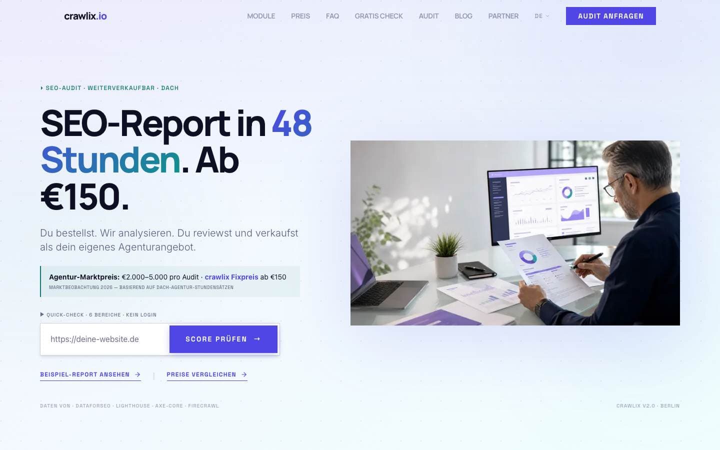 crawlix — Website vorher